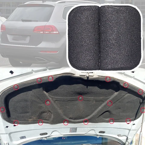 20 шт. для VW Touareg 7P 2010 2011 2012 2013 2014 2015 2016 2017 2018 капот двигателя капот звукоизоляционные зажимы заклепки