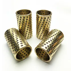 1pcs Guide post cage steel ball brass cage die guide sleeve bearing ball cage steel ball copper sleeve