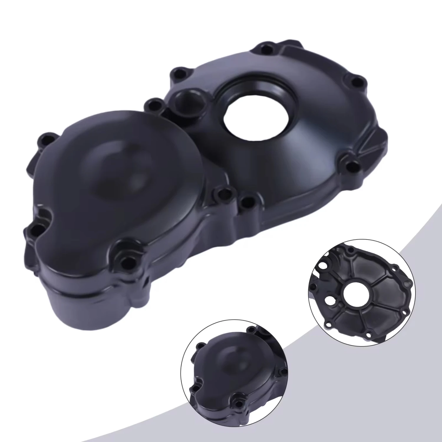 

2Pcs Black Stator Covers Engine Starter Clutch Composite Cover GSX1300R 2004-2019 Motorcycle Tough and Durable