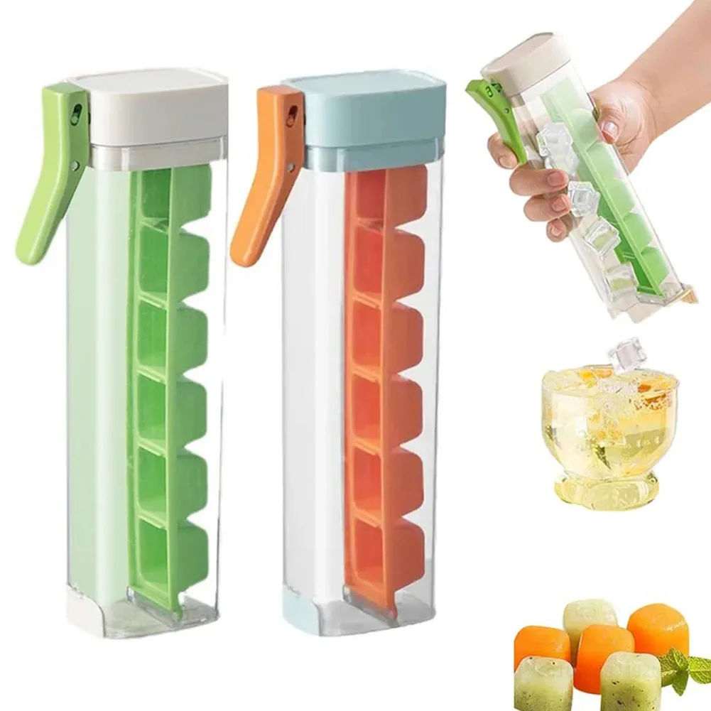 

Ice Cube Tray for Stanley 20/ 30/40 Oz Tumbler Cups Silicone Cylinder Ice Cube Molds with Lid Easy Fill and Release for Drink