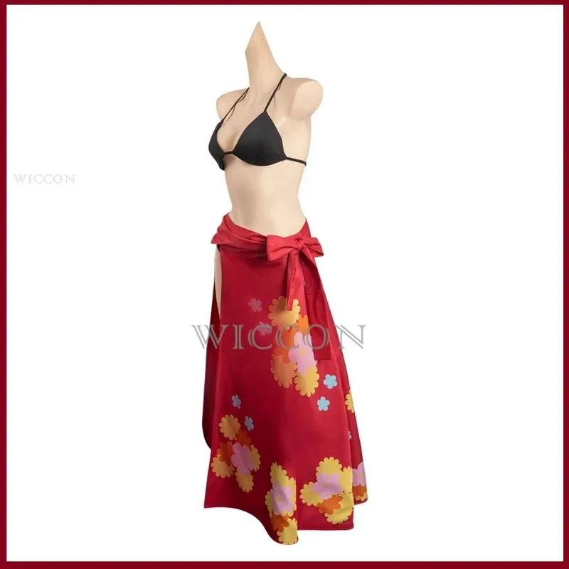 DY20Anime Nami Cosplay Costume Santōryū Wig Swimsuit Summer Bikinis Skirt Tube Tops Adult Woman Sexy Kawaii Carnival Party Suit2