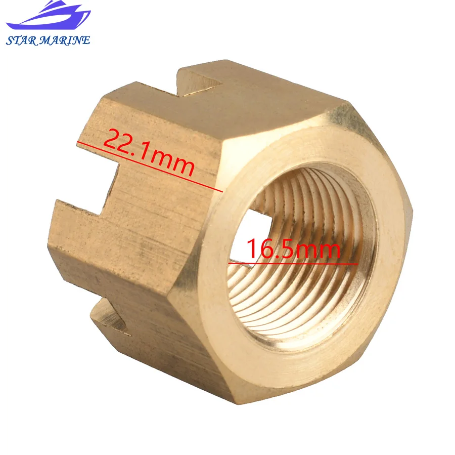 90171-18M04-00 Propeller Nut Castle for yamaha outboard motor 2T 100-350HP 4T F75- F350 90171-18M04 boat motor Outboard Engine