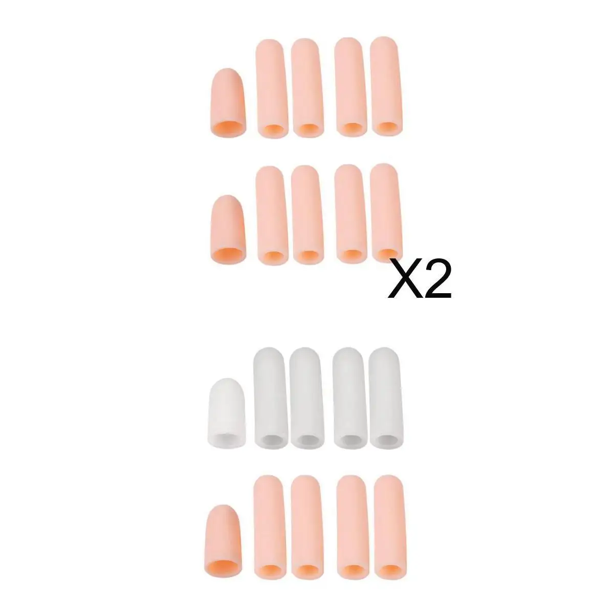 Gel Finger Sleeves Moisturizing Tube Protector Splint Flexible Caps for Crafting and Electronic Repair