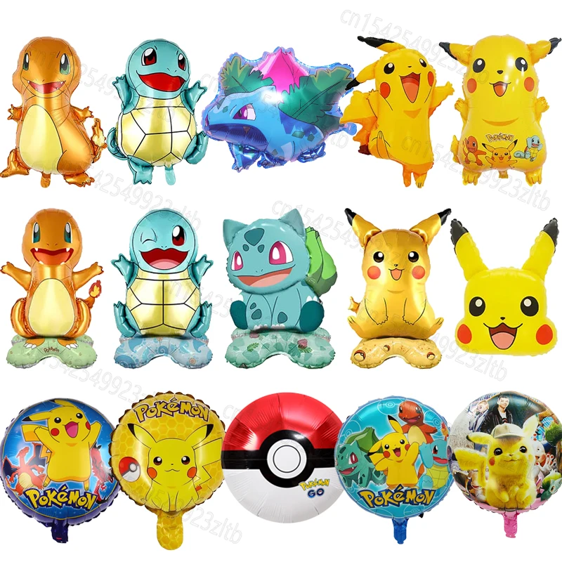 Anime Pokémon Balloon Cute Cartoon Pikachued Aluminum Film Balloon Party Decoration Pikachu Balloon Kids Birthday Gifts Toys