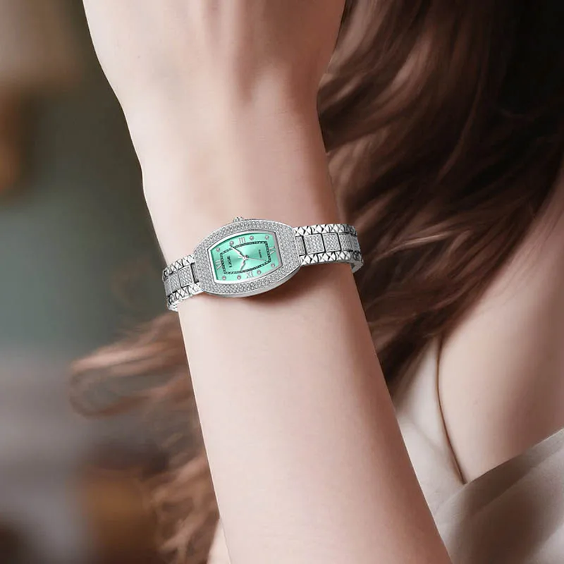 LIGE Casual Women's Quartz Wristwatch Elegant Fashion Waterproof Square Watch Women Creative Steel Sports Watches Gift For Women