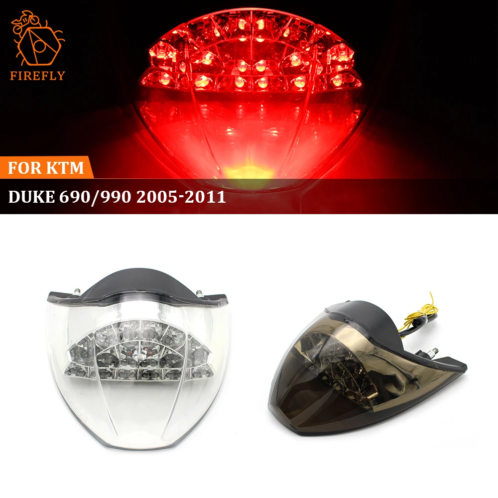 

For DUKE 690 990 2005-2011 Motorcycle LED Taillight Rear Moto Stop Brake Light Tail Light Turn Signal Indicators Accessories