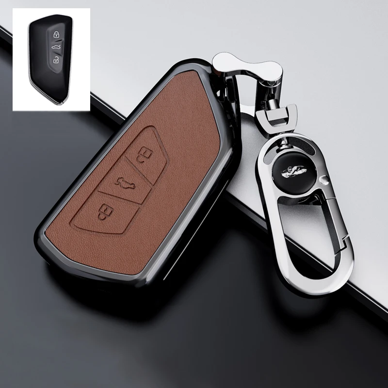 سيارة حافظة مفتاح بعيد فوب دعوى ل Volkswagen ل VW Golf 8 MK8 GTI MK8 ID 4 ID 6 ID 3 تالاجون TERAMONT سيارة حقيبة غطاء للمفاتيح #6