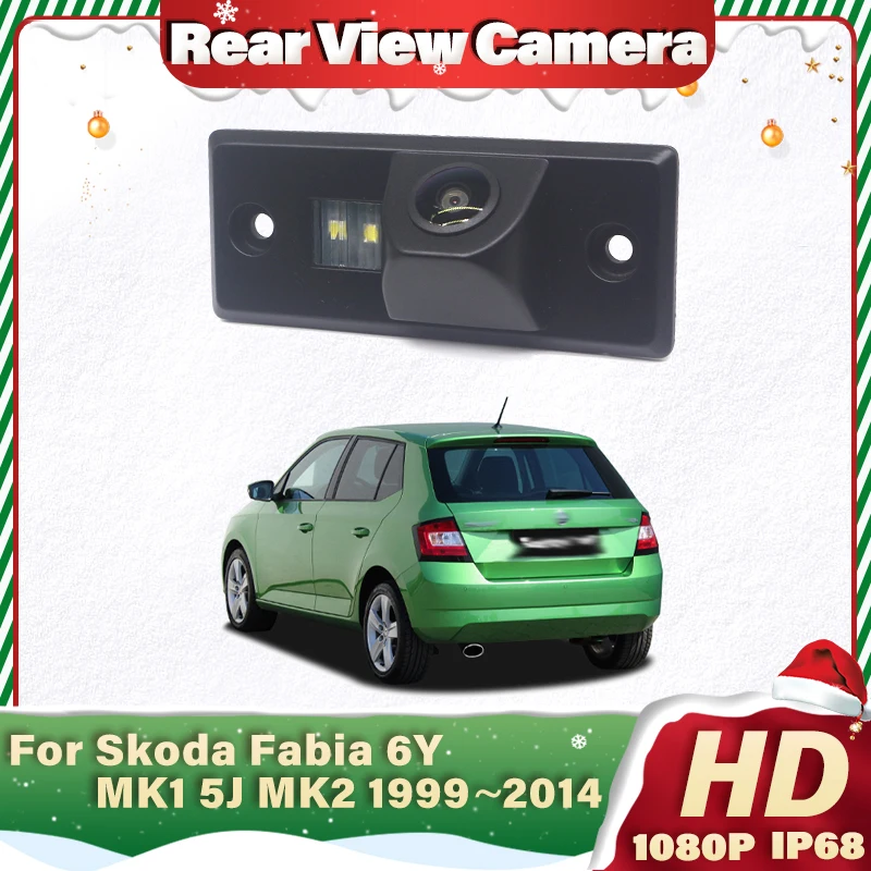 140° Car Camera Reversing Reverse Camera rear view camera HD CCD Night Vision Waterproof For Skoda Fabia 6Y MK1 5J MK2 1999~2014