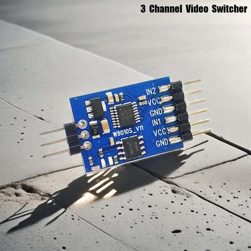 5.8G 3 Channel Video Switcher Module 3 way Video Switch Compatibale With RC Camera For FPV Drone UAV Accessories