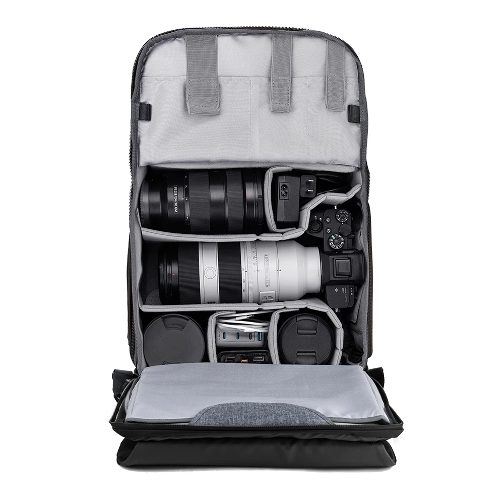 K&F CONCEPT High Capacity Photography Backpack Waterproof Multi-functional Cameras Bag DSLR Bag tripod Bags with Rain Cover