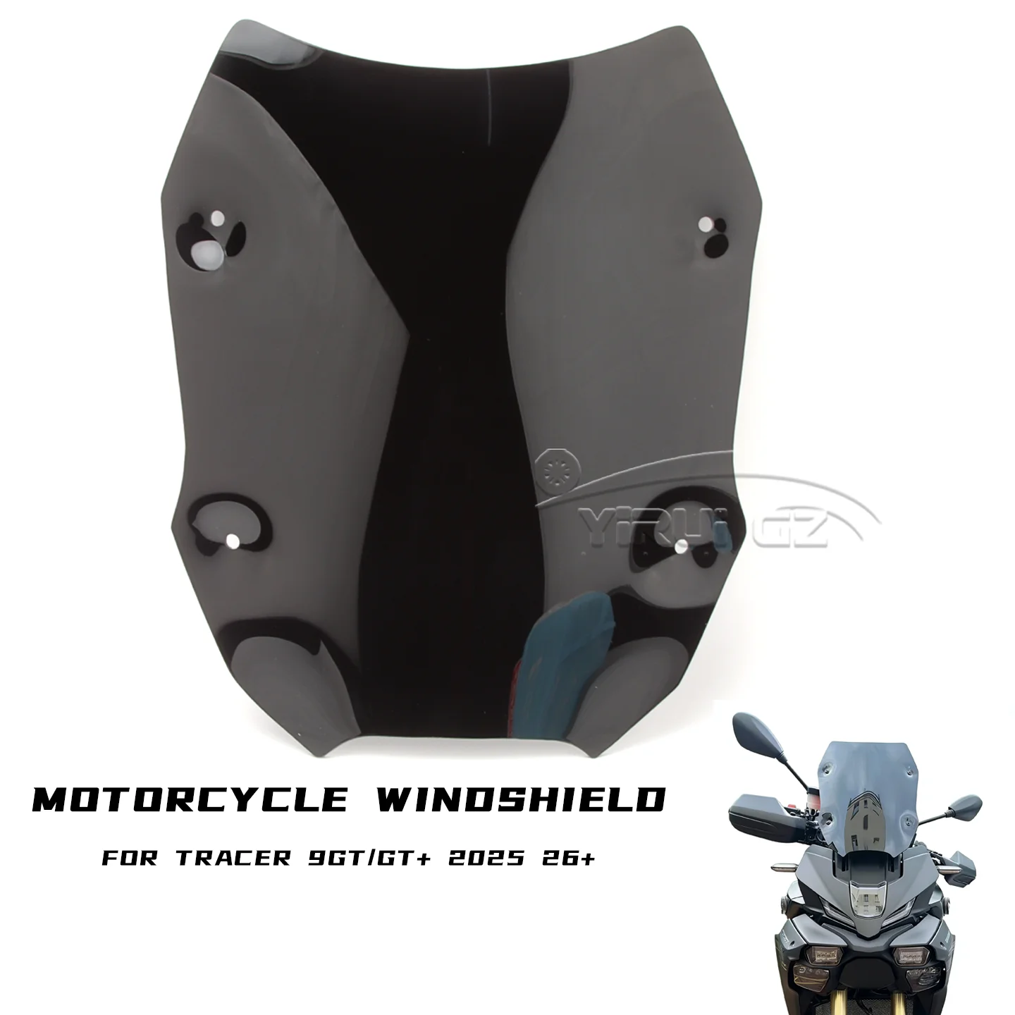 

Motorcycle accessories windshield glass NEW Windshield Wind Deflector OEM Fit Sport Touring For Yamaha tracer 9gt 9 GT 2025 26+