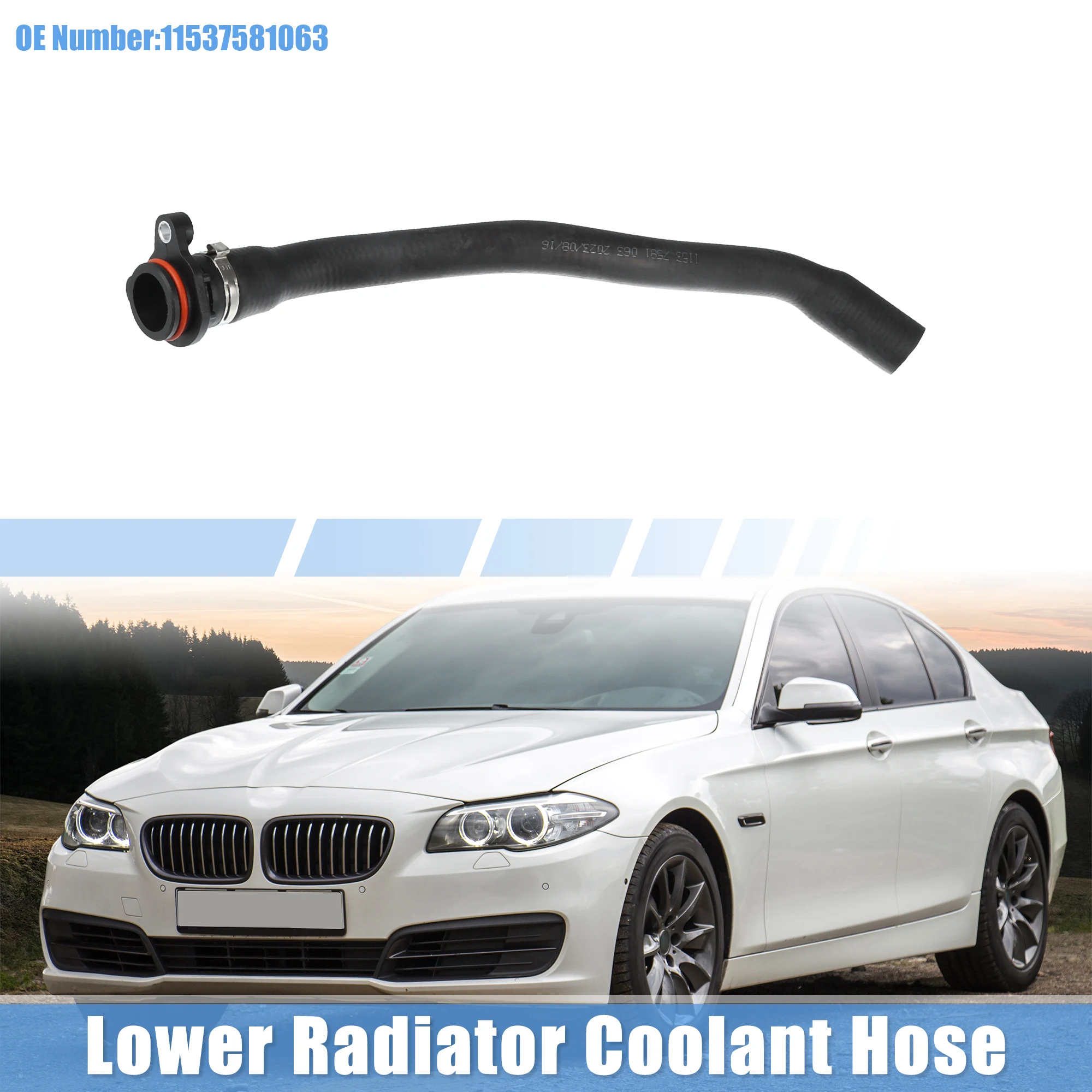 

Шланг охлаждающей жидкости радиатора UXCELL No 11537581063 для BMW 528i Base 3.0L L6 - Gas 2011