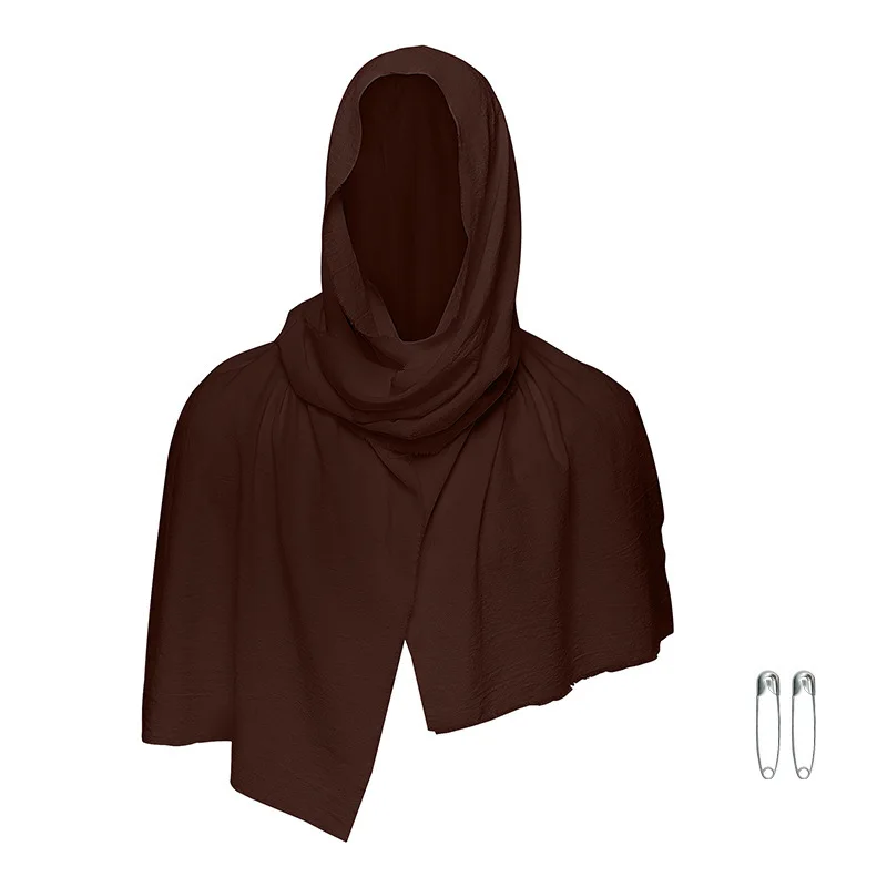 

Cosplay Men's Medieval Pirate Retro Hood Scarf Black Green Wrap Cloak Renaissance Halloween Masquerade Costume Shoulder Cowl
