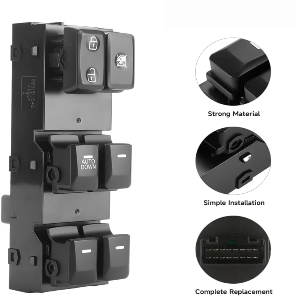 

For Kia For Sportage 2011-2016 Master Power Window Control Switch Button Assembly Replacement Parts OEM 935703W000 ﻿