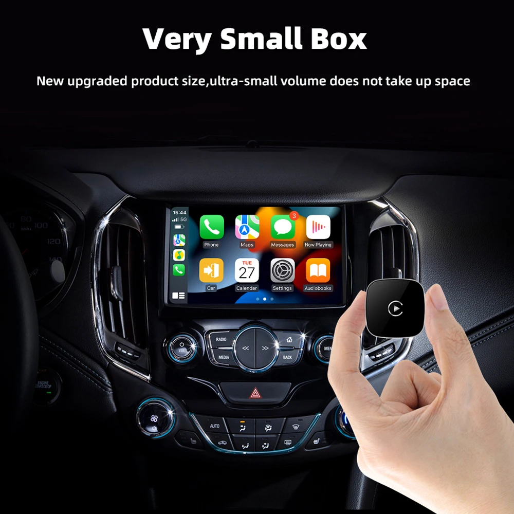 EKIY 2in1 اللاسلكية CarPlay دونغل اللاسلكية أندرويد السيارات محول AI صندوق ذكي سيارة أنظمة ذكية للسيارة مع السلكية CarPlay #5