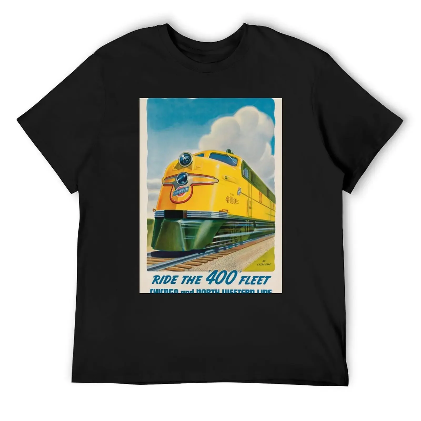 Ride the 400 Fleet vintage travel poster T-Shirt vintage clothes shirts graphic blacks plus size men clothing