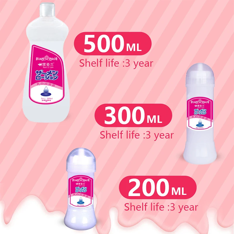 500Ml Lubricant for Sex,Water Based Sex Massage Oil for Couple Game,Milk-white Viscous Lube for Adults Vagina Anal Goods Sex Toy image 2