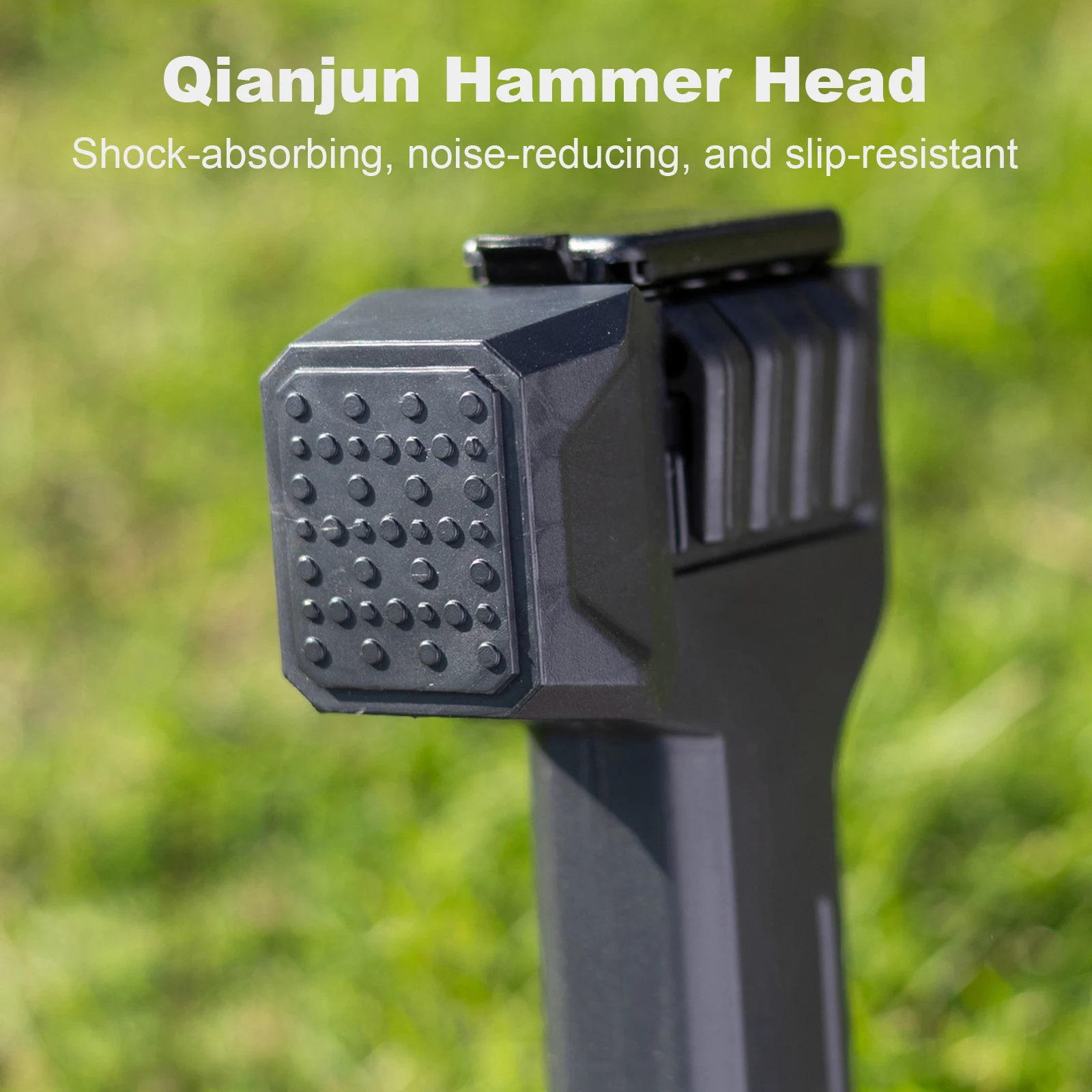 Puller Claw Anti-slip Multi-Functional Tent Hammer Lightweight with 8 Steel Stake for Camping Stakes Tent Pegs Garden