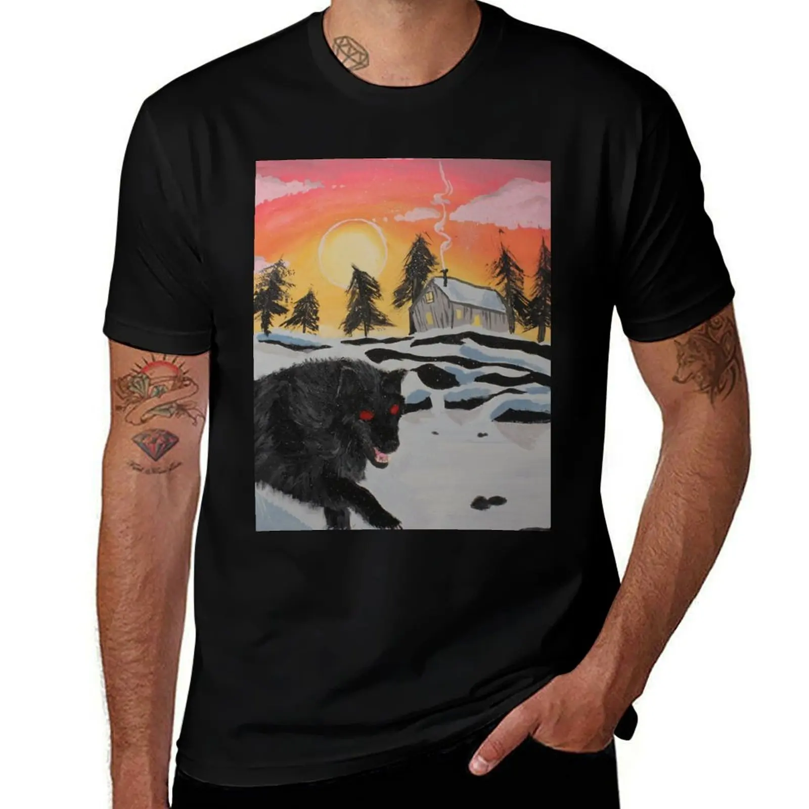 

Long Dark T-Shirt man t shirt summer man t shirts for men casual T-Shirt