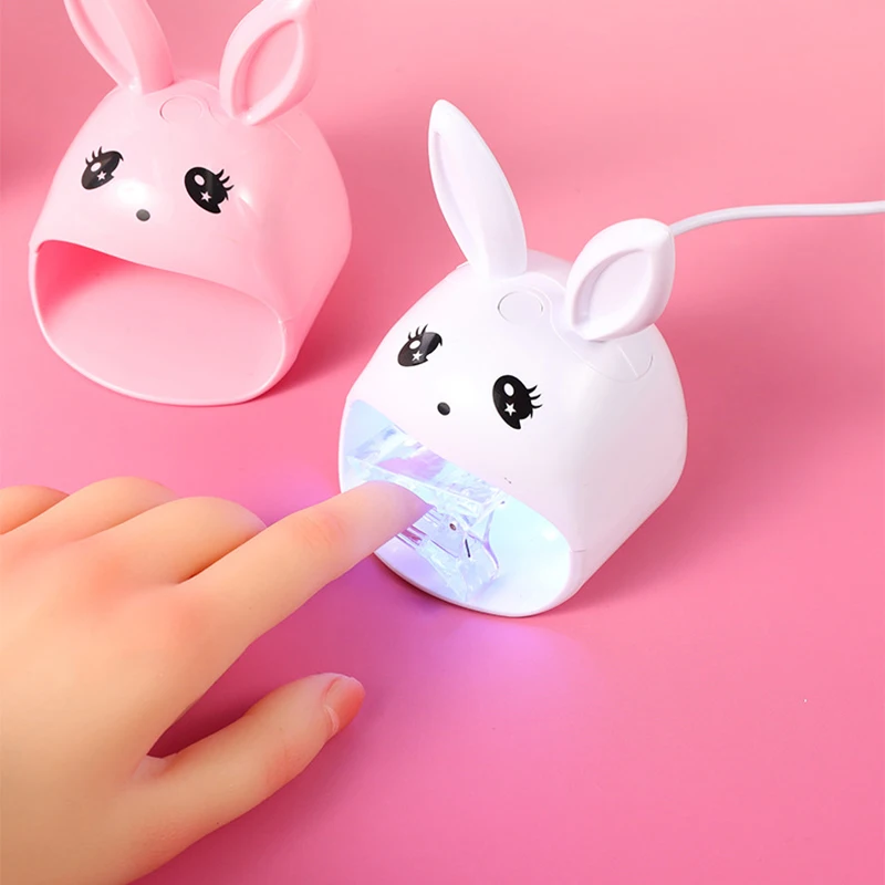 Portable Uv Gel Mini Rabbit Design Lamp USB Nail Fast Drying LED Light For Gel Polish Manicure Art Tools Nail Art Enthusiasts