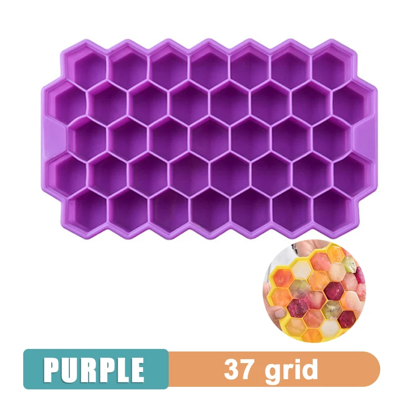 4/6/8/15 Grid Big Ice Tray Mold Giant Jumbo Large Food Grade Silicone Ice Cube Square Tray Mold DIY Ice Maker Ice Cube Tray image 3