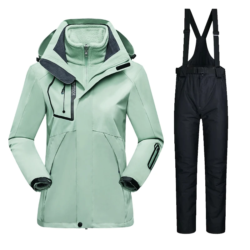 

New Women Ski Suit Brands Windproof Waterproof Thicken Warm Snow Coat Winter Skiing And Snowboarding Jacket Windbreaker Coat