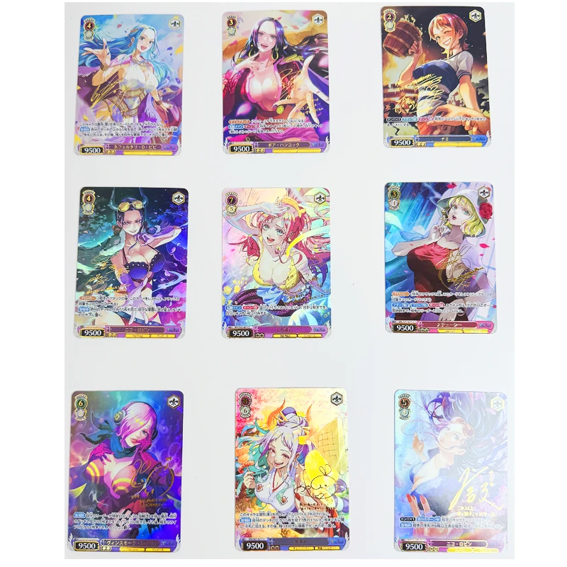 

9pcs/set Boa Hancock Shirahoshi ACG Sexy Toys Hobbies Hobby Collectibles Game Collection Anime Cards