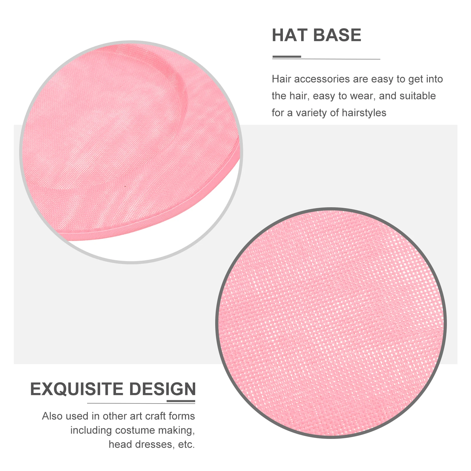 

Hat Bottom for DIY Straw Sinamay Base Camouflage Pink Cocktail Fascinator Women Hat Making Millinery Craft