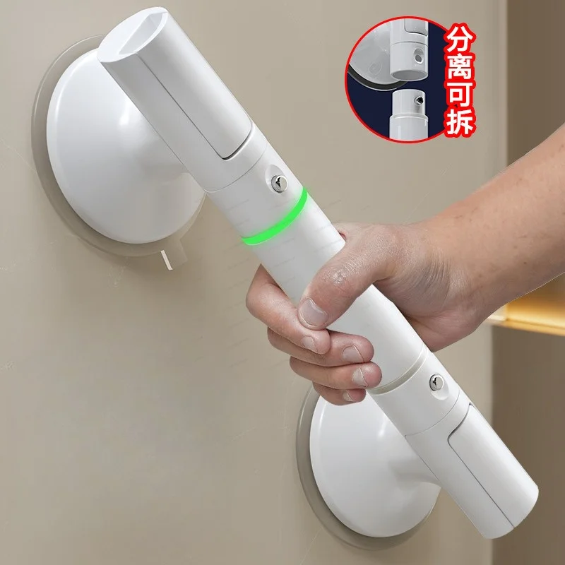 

Punch-free Suction Bathroom Handrail, Anti-slip Safety Grab Bar for Elderly Toilet Home Use