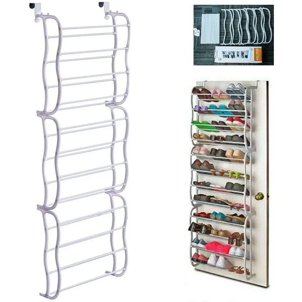 

36 Pair Shoes Hanging Shel Storage Shoe Organizer with Hooks