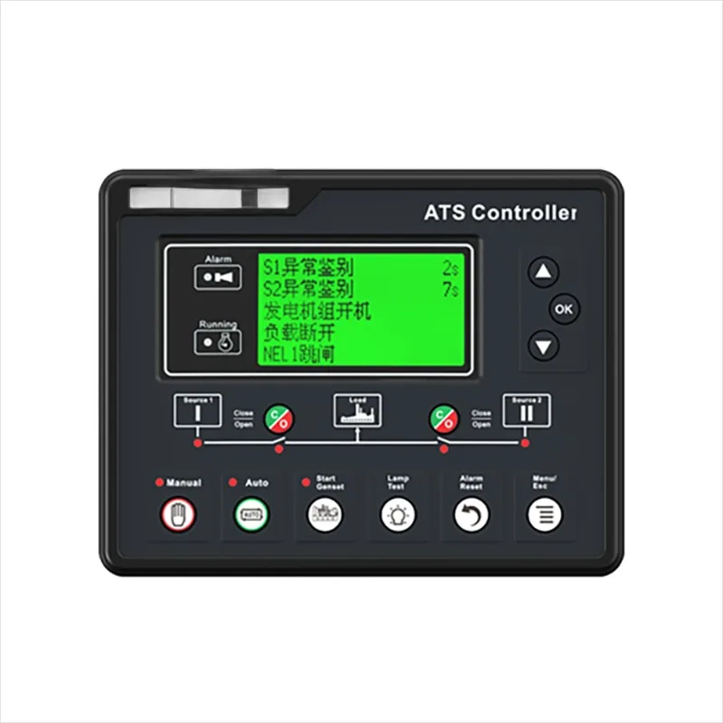 Generator Controller Hat700b Series Dual Power Synchronous Switching Controller Control Panel Controller Model