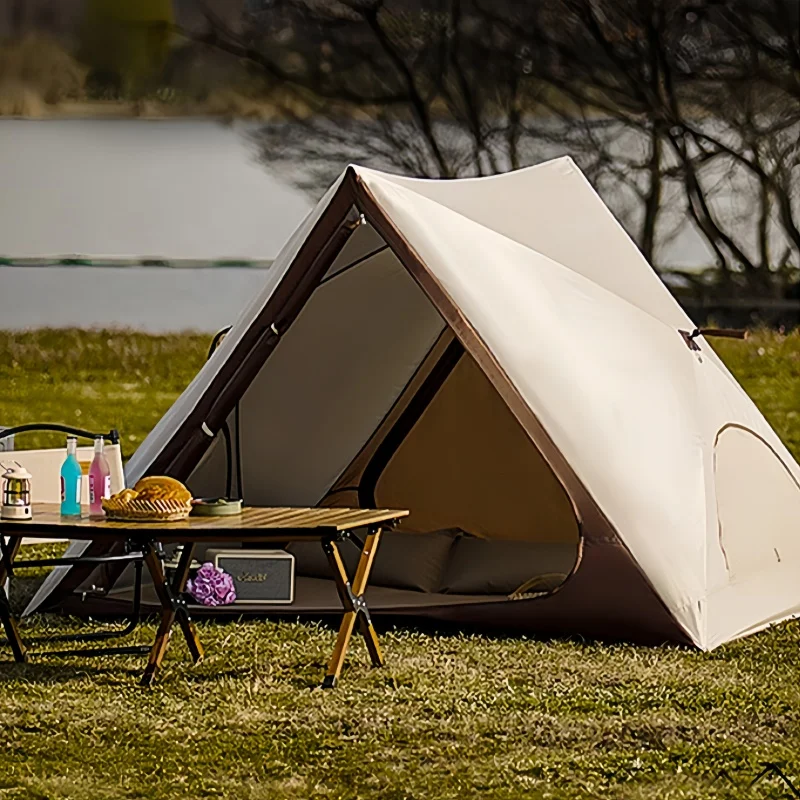 Beach Tent Automatic Instant Open Lightweight UV Protection Portable Outdoor Camping Sun Shelter Family Size Triangle Tent