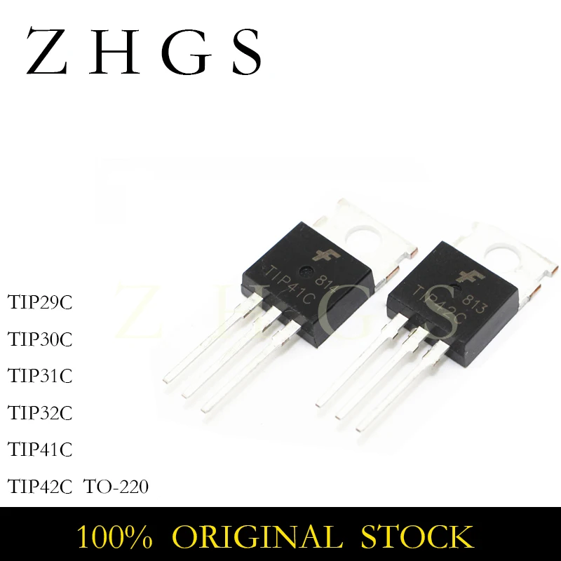 20PCS TIP29C TIP30C TIP31C TIP32C TIP41C TIP42C Transistor TO-220 TO220 TIP29 TIP30 TIP31 TIP32 TIP41 TIP42 IC Chip Wholesale