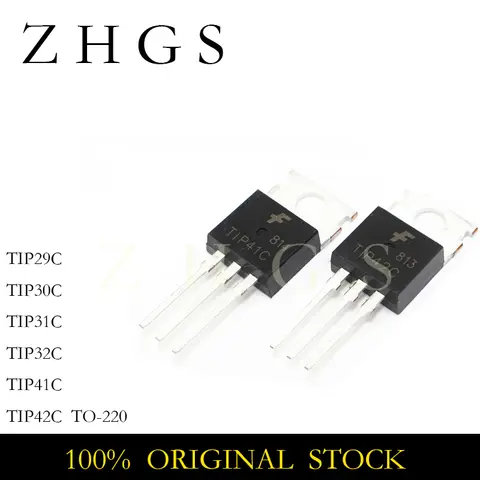 20PCS TIP29C TIP30C TIP31C TIP32C TIP41C TIP42C Transistor TO-220 TO220 TIP29 TIP30 TIP31 TIP32 TIP41 TIP42 IC Chip Wholesale