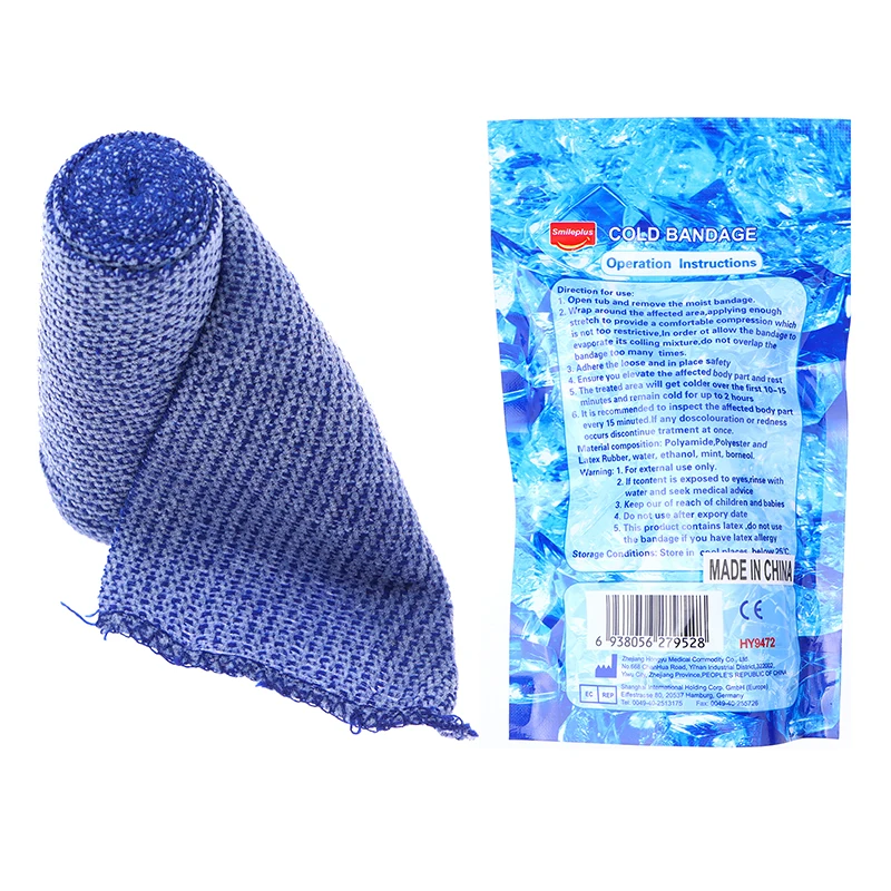 Self Adhesive Ice Bandage Muscle Recovery Cooling And Compression Tape For Athletes And Adults Instant Cooling Ice Tape