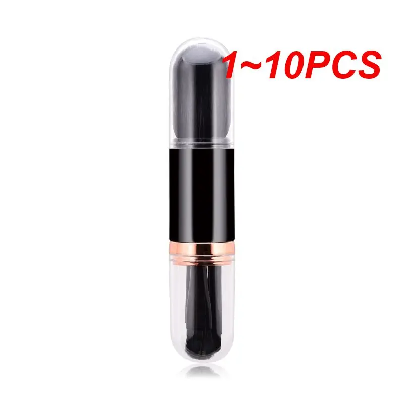 1 ~ 10 Stuks Telescopische 4 In 1 Reis Draagbare Make-Up Borstels Set Oogschaduw Poeder Losse Borstel Lip Cosmetica Voor Gezicht Make-Up Borstel