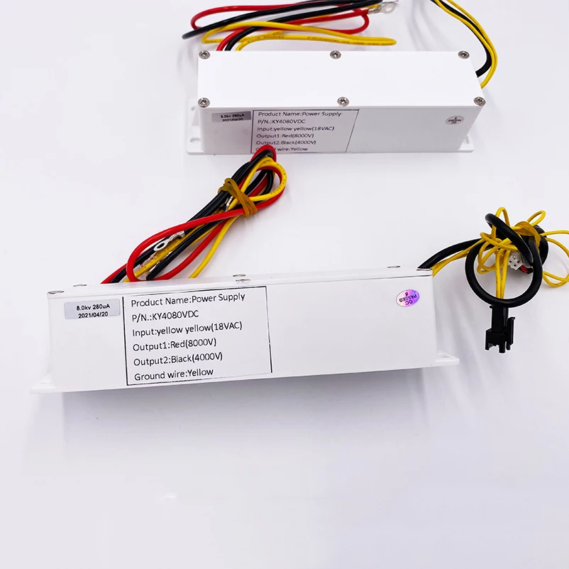 4000V 8000V doppio alimentatore ad alta tensione per filtro ESP sistema precipitatore elettrostatico purificatore d'aria parte HVAC