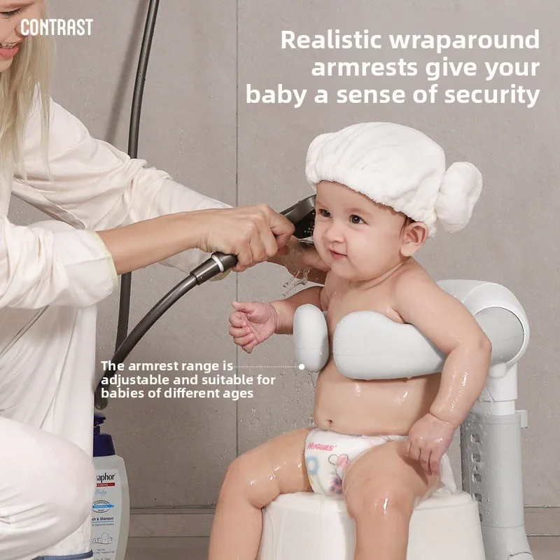 

Baby Bath Rack Infant Standing Bath Tub Table Foldable Non-Slip Installation Toddler Shower Support Kids Portable Bathtub Holder