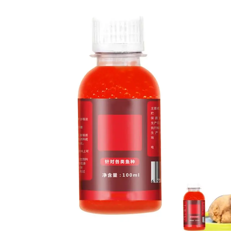 100ML Fishing Bait Additive Concentrated Red Worm Liquid Carp Attractive Smell Lure Tackle Food Water Carps Tilapia Fish Bait