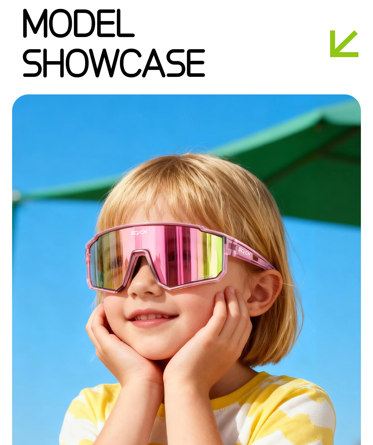 SCVCN Kinder-Sportbrille UV400 Photochrome Sonnenbrille Outdoor Jungen Mädchen Kinder Skateboarding Fahrrad Baseball Golf Zubehör – Detail 14