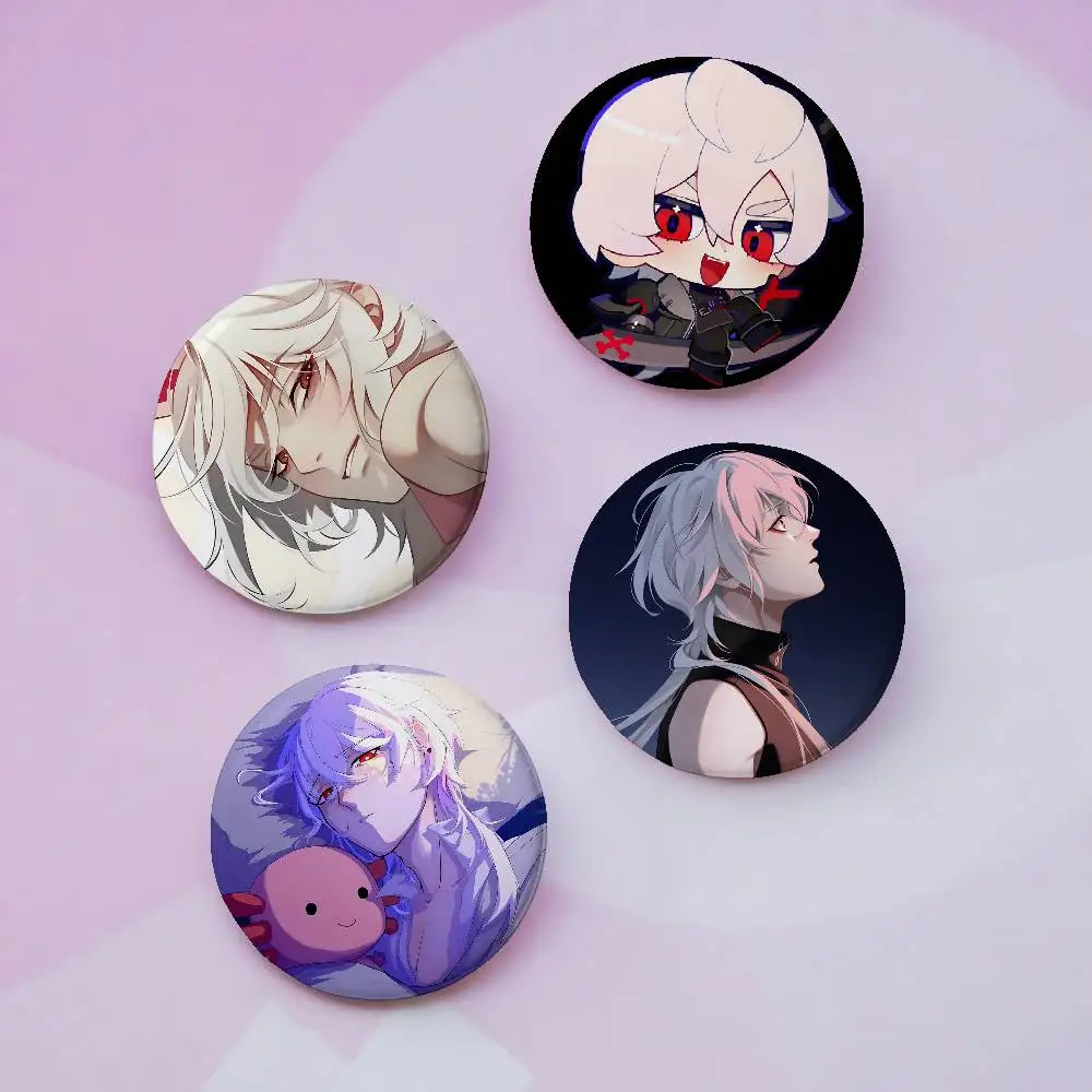 Game A Date With D-Death Brooches Stylish Ornament Pins Exquisite Round Badge Bag Accessories Jewelry Gifts