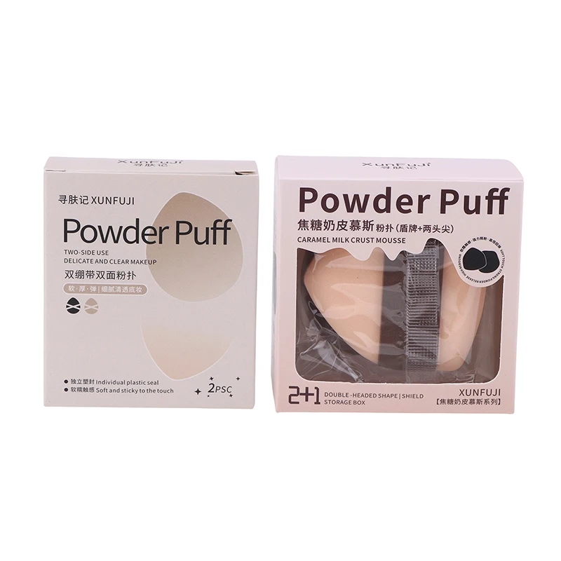 1/2 pçs almofada de ar puff maquiagem liquidificador esponjas para fundação pó corretivo detalhe compõem aplicador ferramenta beleza cosmética
