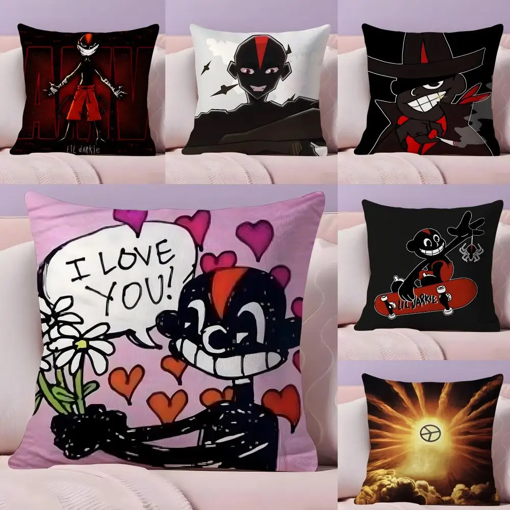 Lil D-darkie Rapper Singer Cushion Cover Pillow Case Plush Fabric Soft Double Sided Print Home Sofa High Quality Cushion