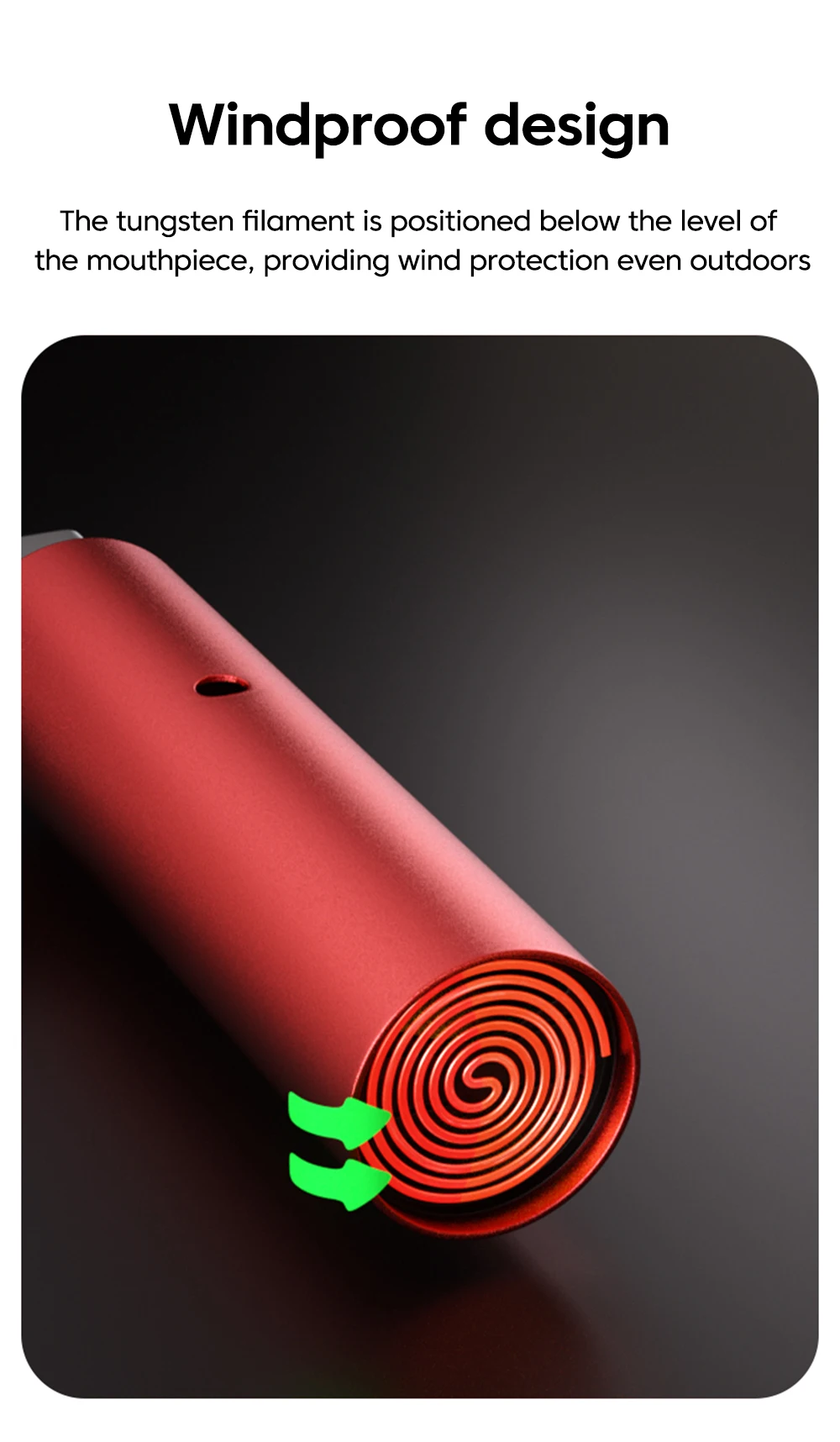 Typ-C Gehäuse Tragbare Luftpumpe Zigarettenanzünder Mini Luftblas-Zigarettenanzünder Outdoor Sicherheits-USB-C-Adapter für iPhone 17 – Detail 7