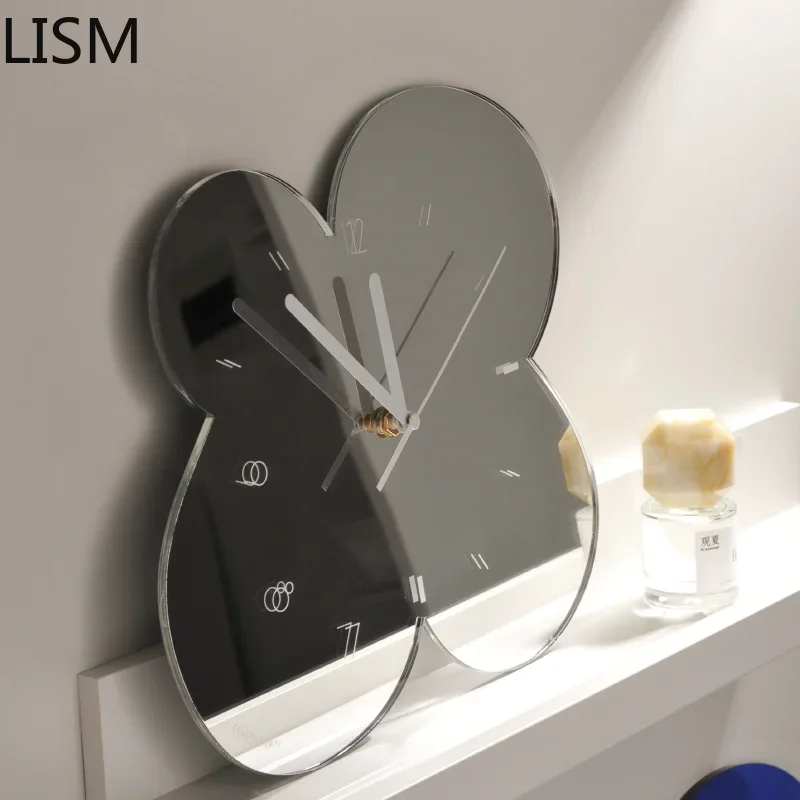 nordic wall clock modern design art silent cute colorful home decor geek decoration wall decorations living room horloge mural
