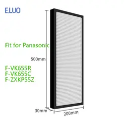 H12 F-ZXKP55Z Hepa Filter For Panasonic F-VK655R F-VK655C Air Purifier Filter to Collect Dust 500*200*30mm