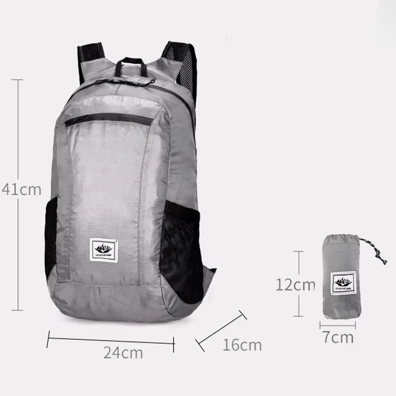 For Motorcycle Riders Foldable Colorful Backpack, Large Capacity Lightweight Travel Sports Daypack
