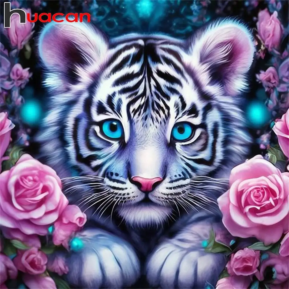 Huacan Diamant Malerei Tier Hund Neuheiten Diamant Mosaik Cartoon Mirroe Kunst Wohnkultur Diy Geschenk Strass Bilder