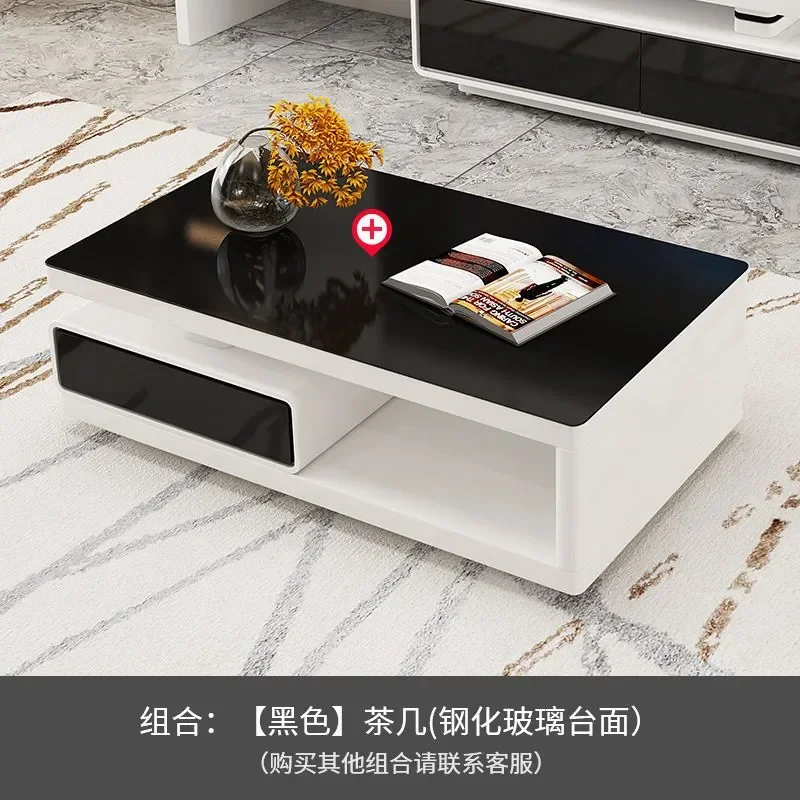 Italian Style Sintered Stone Coffee Table and TV Stand Combo Modern Small Apartment Living Room Furniture Set Space Saving