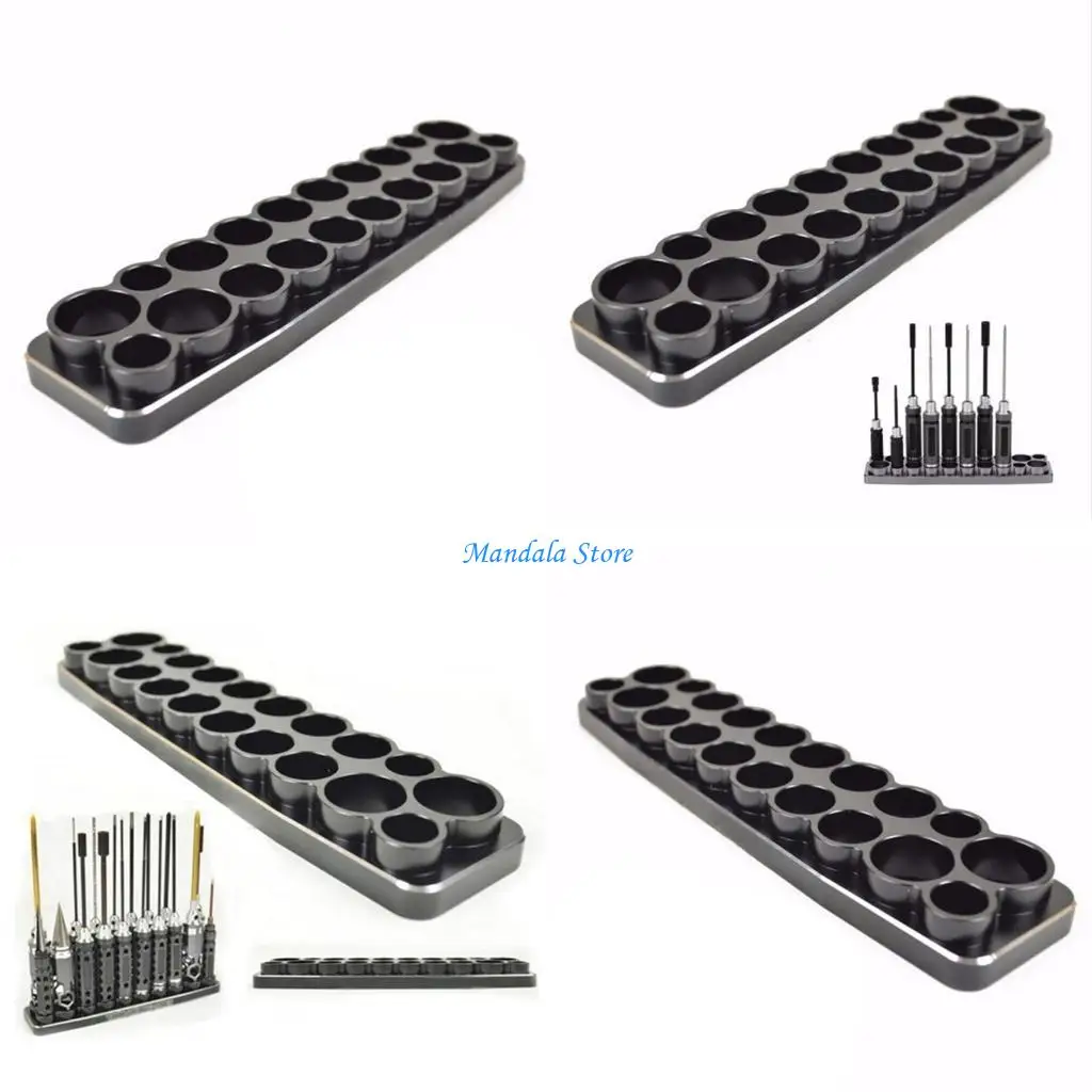 

U2JC Органайзер для отверток, 20 отверстий, антидеформированная нержавеющая металлическая стойка для инструментов, прочная для